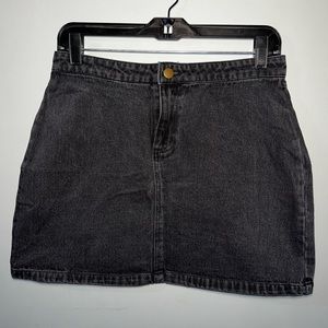 Forever 21 Black Jean Skirt